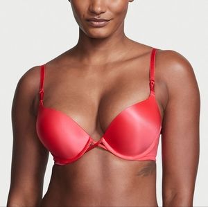 VERY SEXY Bombshell Add-2-Cups Push-Up Bra Color is Bright Pink size 36 B